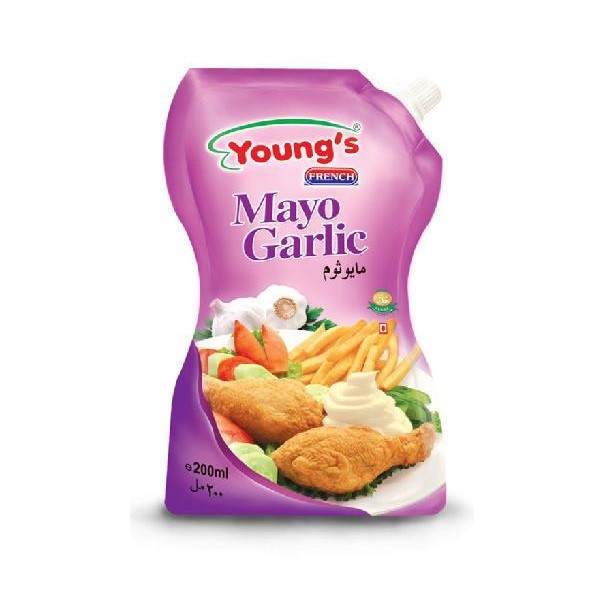 Young's Mayo Garlic (500Ml) Jams, Jelly, Cheese, Spreads & Desserts